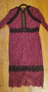 Beautiful burgundy lace dress